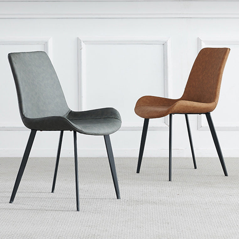 Minimalist Dining Table Set with Sintered Stone Dining Table and Upholstered Chairs