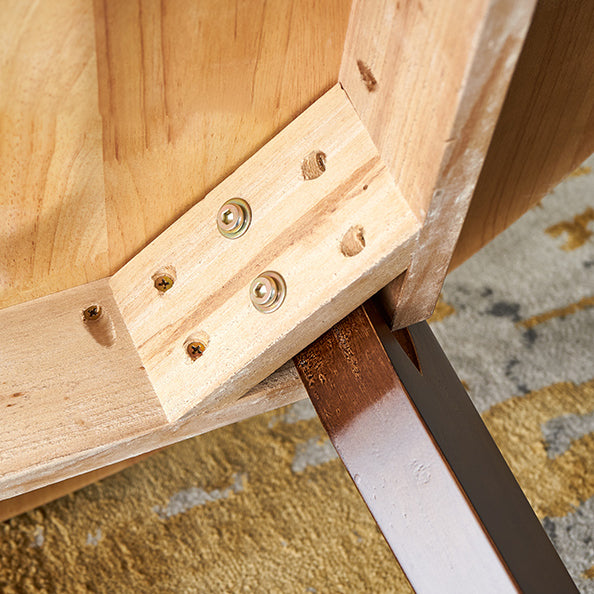 Modern Style Solid Wood Dining Room Set with Round Table Home Dining Table Furniture