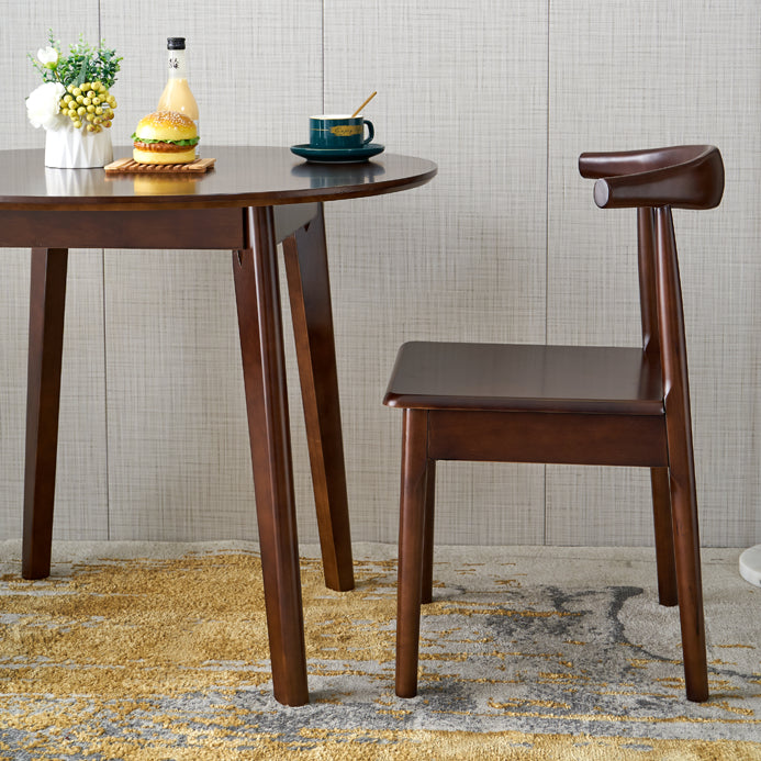 Modern Style Solid Wood Dining Room Set with Round Table Home Dining Table Furniture