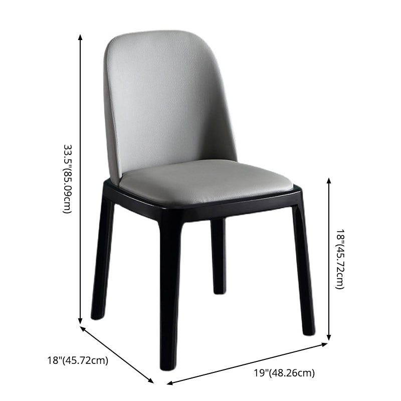 Contemporary Dining Table Set with Sintered Stone Dining Table and Cushioned Chairs