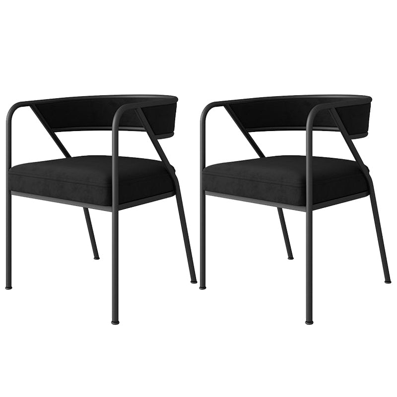 Chaise de salle à manger en métal de Style industriel, chaise d'appoint empilable à dossier ouvert pour la maison