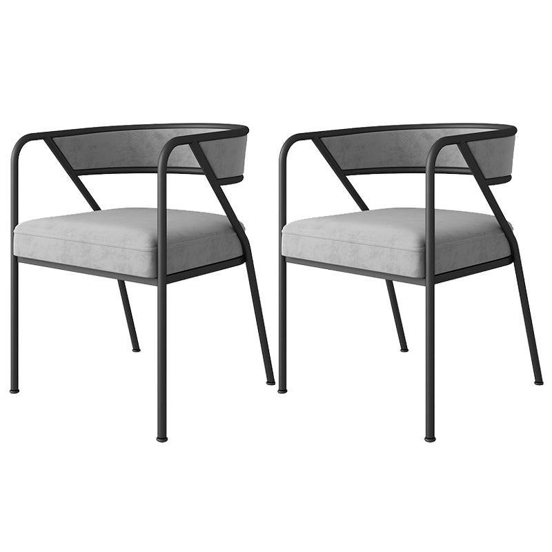 Chaise de salle à manger en métal de Style industriel, chaise d'appoint empilable à dossier ouvert pour la maison