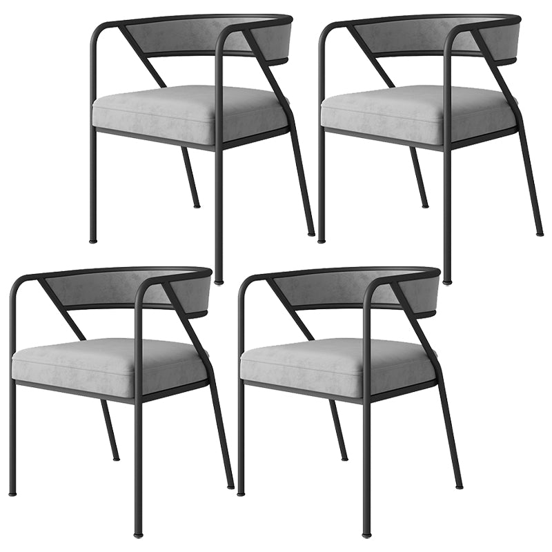 Chaise de salle à manger en métal de Style industriel, chaise d'appoint empilable à dossier ouvert pour la maison