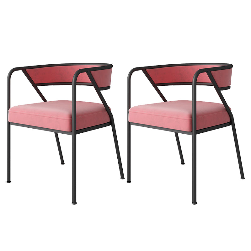 Chaise de salle à manger en métal de Style industriel, chaise d'appoint empilable à dossier ouvert pour la maison