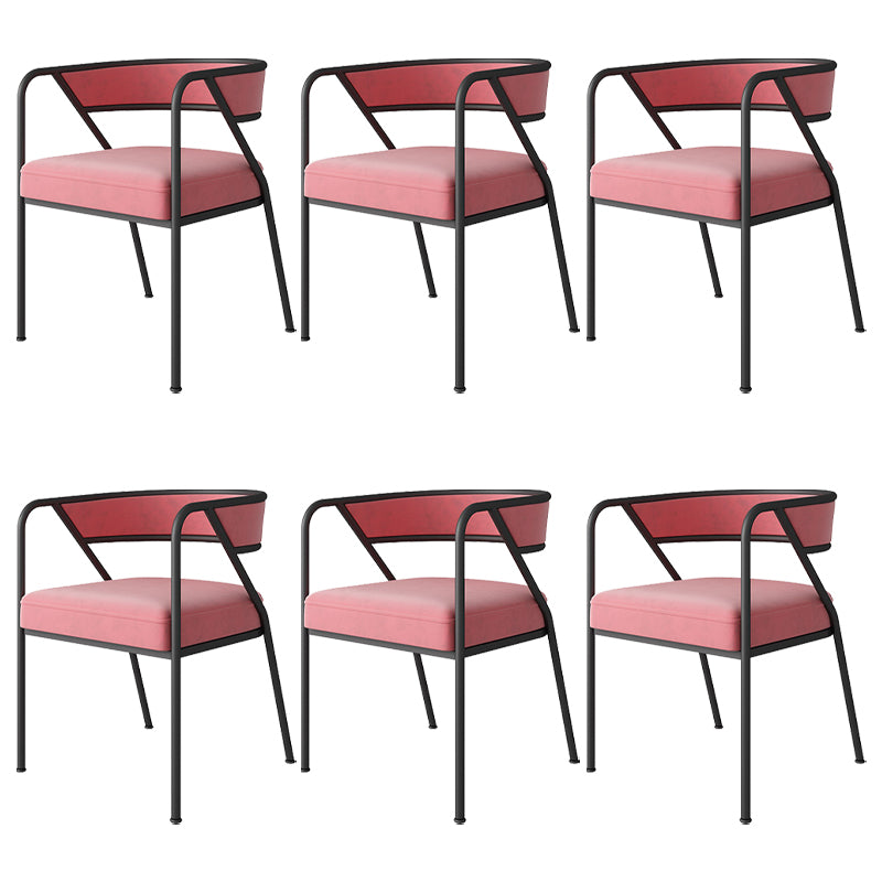 Chaise de salle à manger en métal de Style industriel, chaise d'appoint empilable à dossier ouvert pour la maison