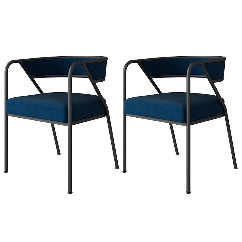 Chaise de salle à manger en métal de Style industriel, chaise d'appoint empilable à dossier ouvert pour la maison