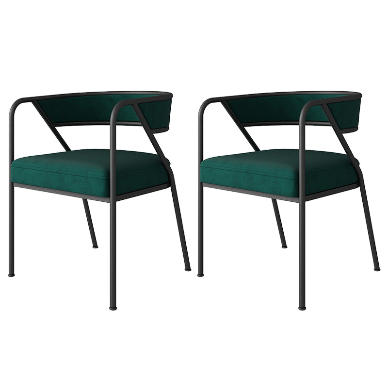 Chaise de salle à manger en métal de Style industriel, chaise d'appoint empilable à dossier ouvert pour la maison