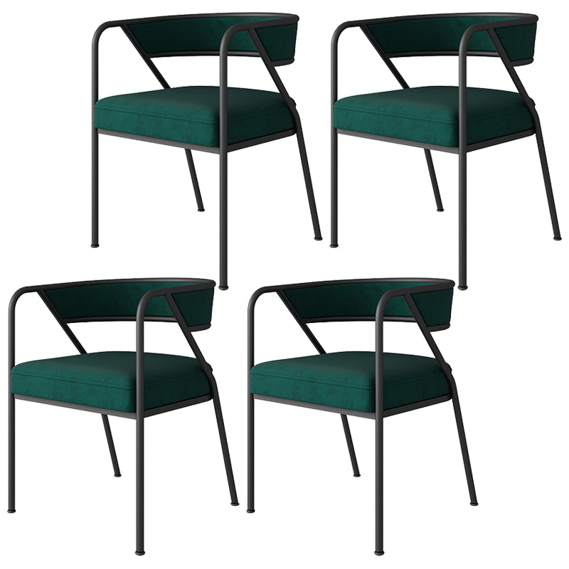 Chaise de salle à manger en métal de Style industriel, chaise d'appoint empilable à dossier ouvert pour la maison