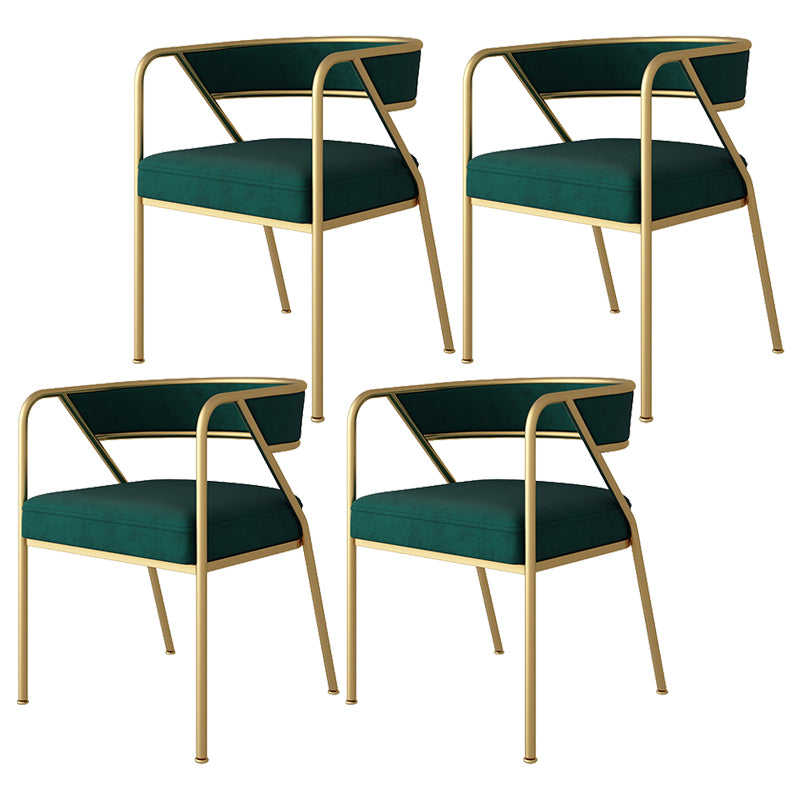 Chaise de salle à manger en métal de Style industriel, chaise d'appoint empilable à dossier ouvert pour la maison