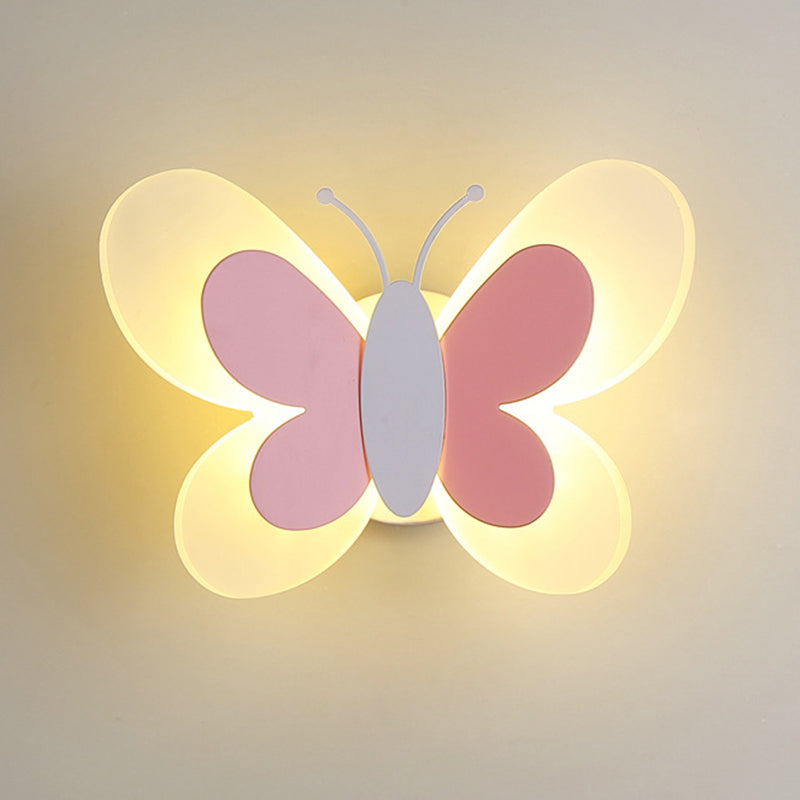 Luce con funce a parete a forma di farfalla a farfalla SEMPLICE ACRILICA ACRILICA ACRILICA A MONTRO MOLTO MOLTO LUCE