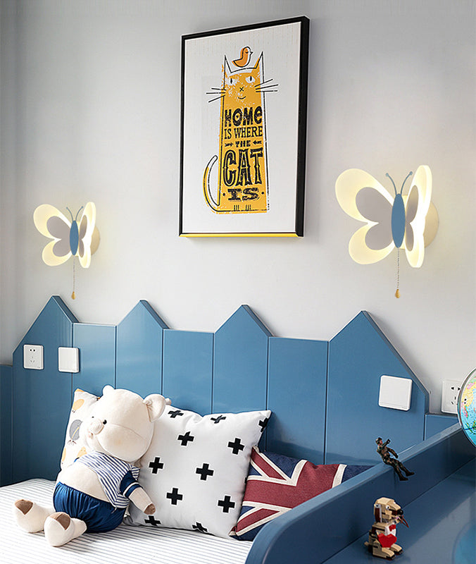 Luce con funce a parete a forma di farfalla a farfalla SEMPLICE ACRILICA ACRILICA ACRILICA A MONTRO MOLTO MOLTO LUCE