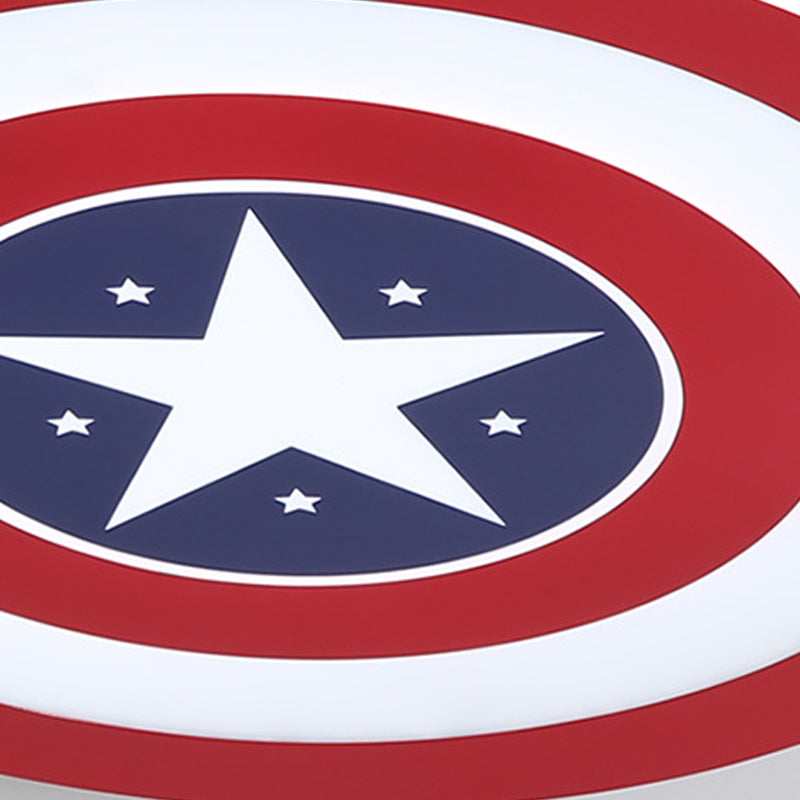 Plafonnier LED rouge et bleu en acrylique et métal, lampe encastrée pour chambre d'enfant