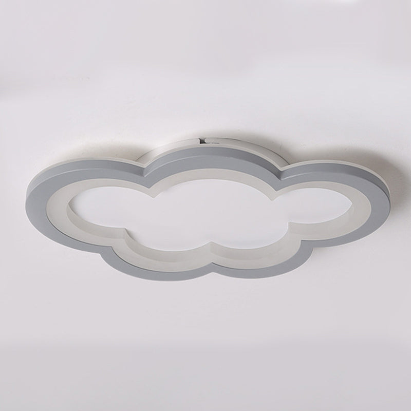 Joli plafonnier LED à motif de nuage, plafonnier pour chambre d'enfant