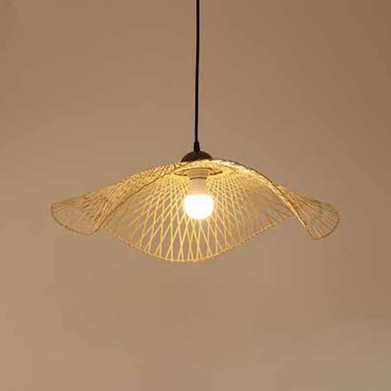 Twist Twist Twist Ciptenant Lighting Fishtures Rattan Hanging Light con cavo sospeso per il ristorante