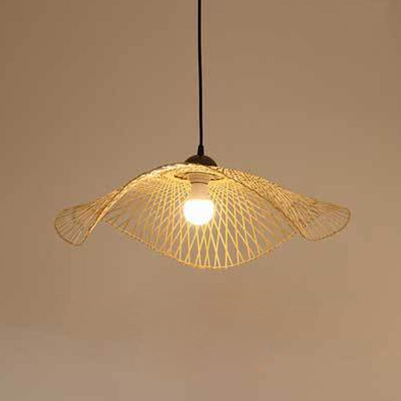 Twist Twist Twist Ciptenant Lighting Fishtures Rattan Hanging Light con cavo sospeso per il ristorante