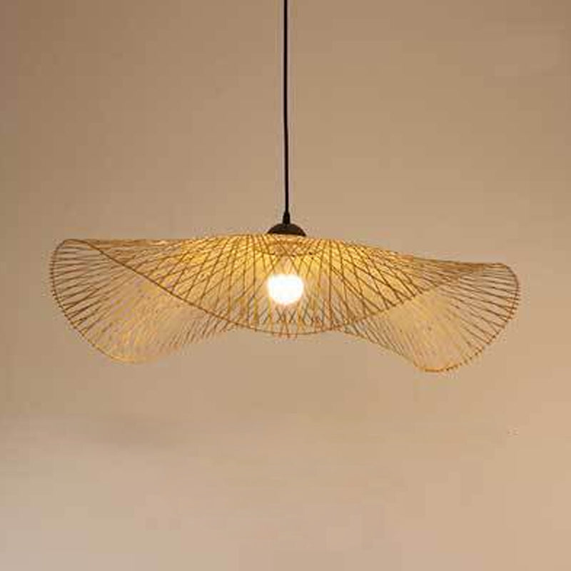 Twist Twist Twist Ciptenant Lighting Fishtures Rattan Hanging Light con cavo sospeso per il ristorante