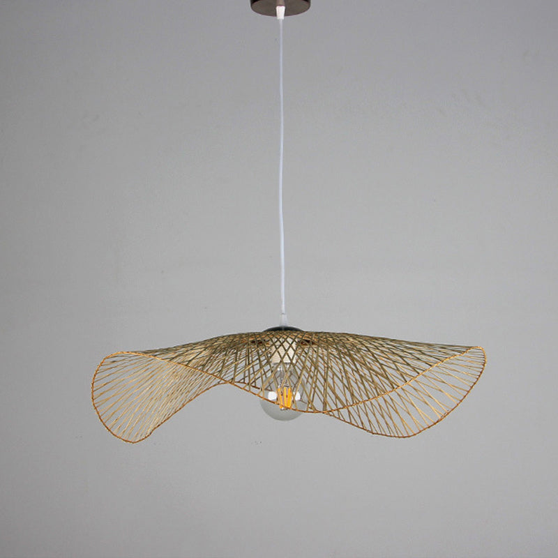 Twist Twist Twist Ciptenant Lighting Fishtures Rattan Hanging Light con cavo sospeso per il ristorante
