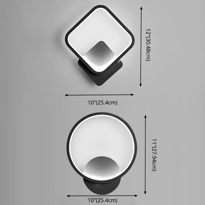 Apparecchi di illuminazione a LED in illuminazione montata in stile moderno nero/nero