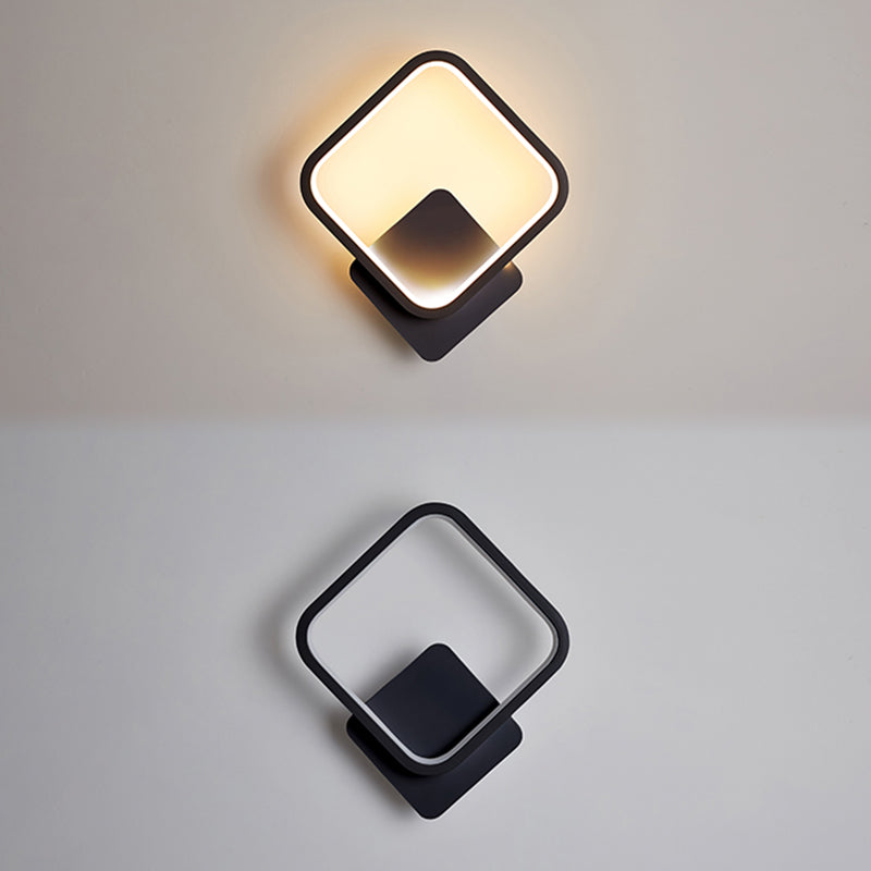 Apparecchi di illuminazione a LED in illuminazione montata in stile moderno nero/nero