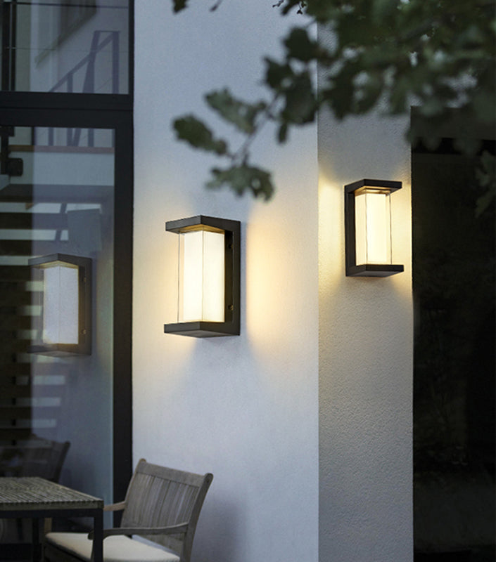 2 dimensioni per la lampada moderna opzionale per illuminazione calda/bianca esterna