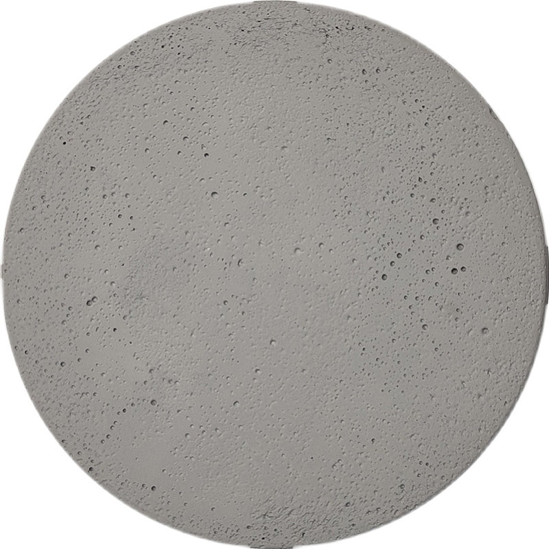 Round Simplicity Light Fixture Indoor Warm Lighting Fixtures in Gray for Bedroom