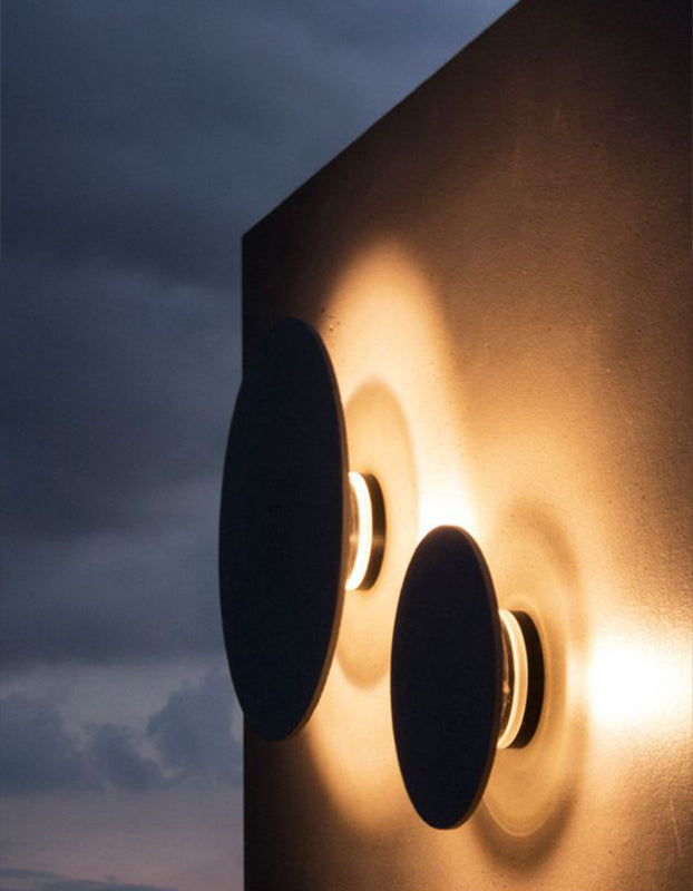 Round Simplicity Light Fixture Indoor Warm Lighting Fixtures in Gray for Bedroom