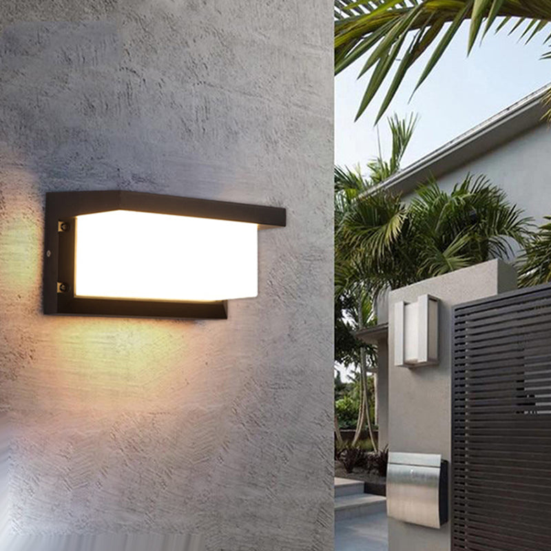 Minimalistische Leuchten wasserdichte Außenbeleuchtungskörper mit Acrylschatten