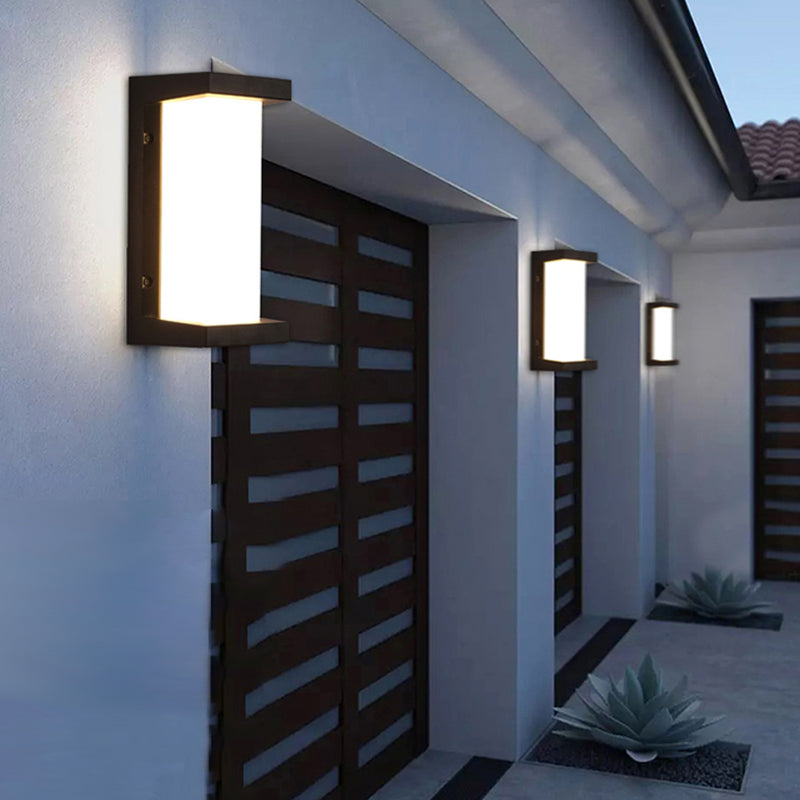 Minimalistische Leuchten wasserdichte Außenbeleuchtungskörper mit Acrylschatten