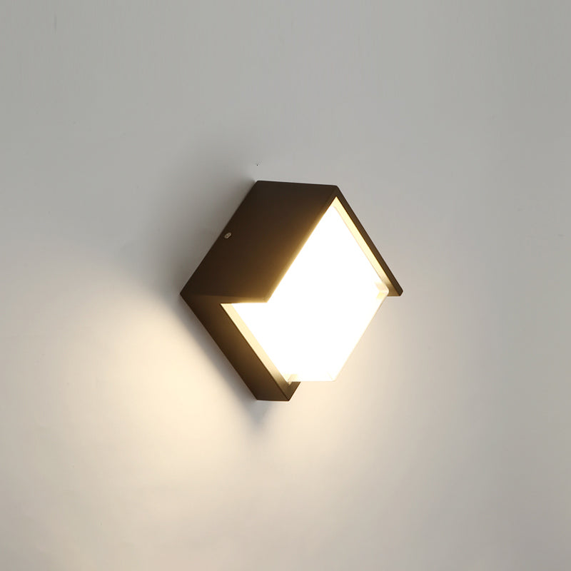 Minimalistische Leuchten wasserdichte Außenbeleuchtungskörper mit Acrylschatten