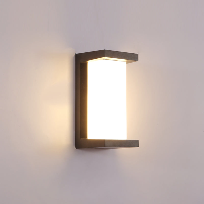 Minimalistische Leuchten wasserdichte Außenbeleuchtungskörper mit Acrylschatten