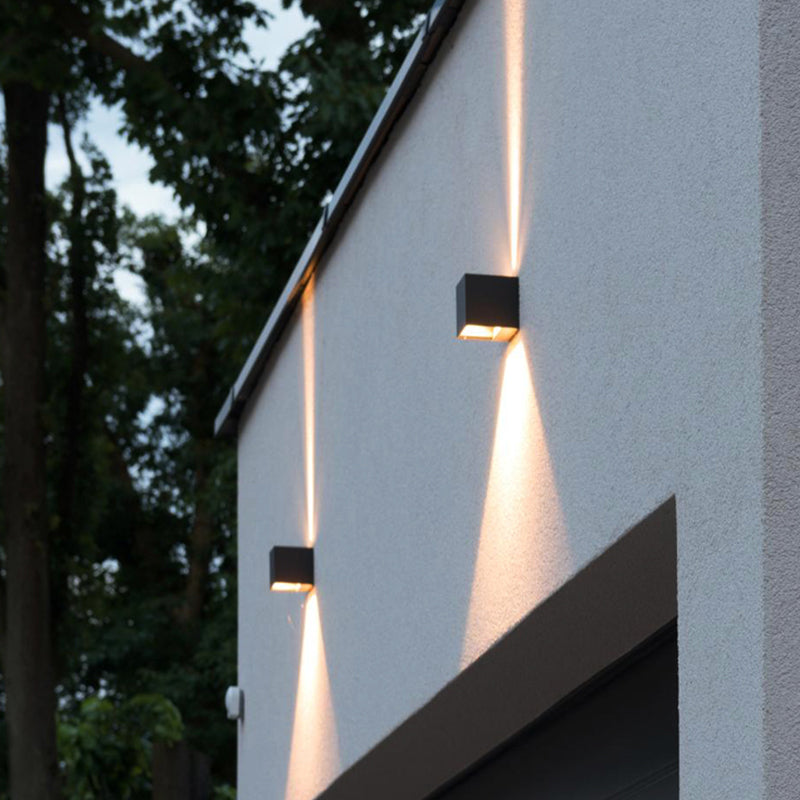 Modern Lighting Outdoor Sconces Disconce di lavatrice per la parete della casa con arte metallica