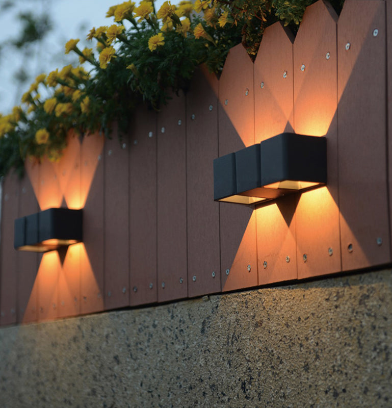 Modern Lighting Outdoor Sconces Disconce di lavatrice per la parete della casa con arte metallica
