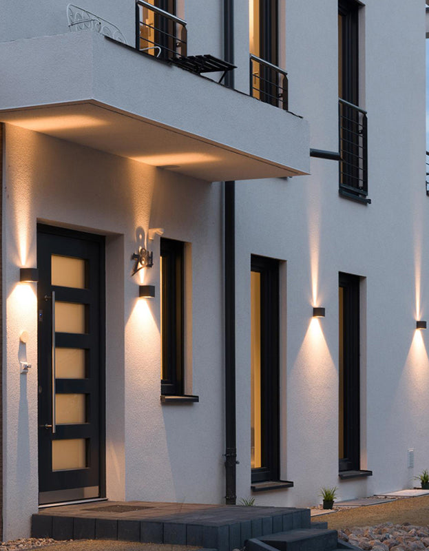 Modern Lighting Outdoor Sconces Disconce di lavatrice per la parete della casa con arte metallica