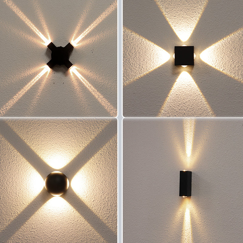 Éclairage mural moderne Lumière murale à LED multi-lumière avec art en aluminium