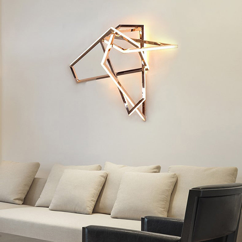 Lampada a parete geometrica Simplicità Postmoderna Simplicità Acrilico Montaggio a parete per soggiorno