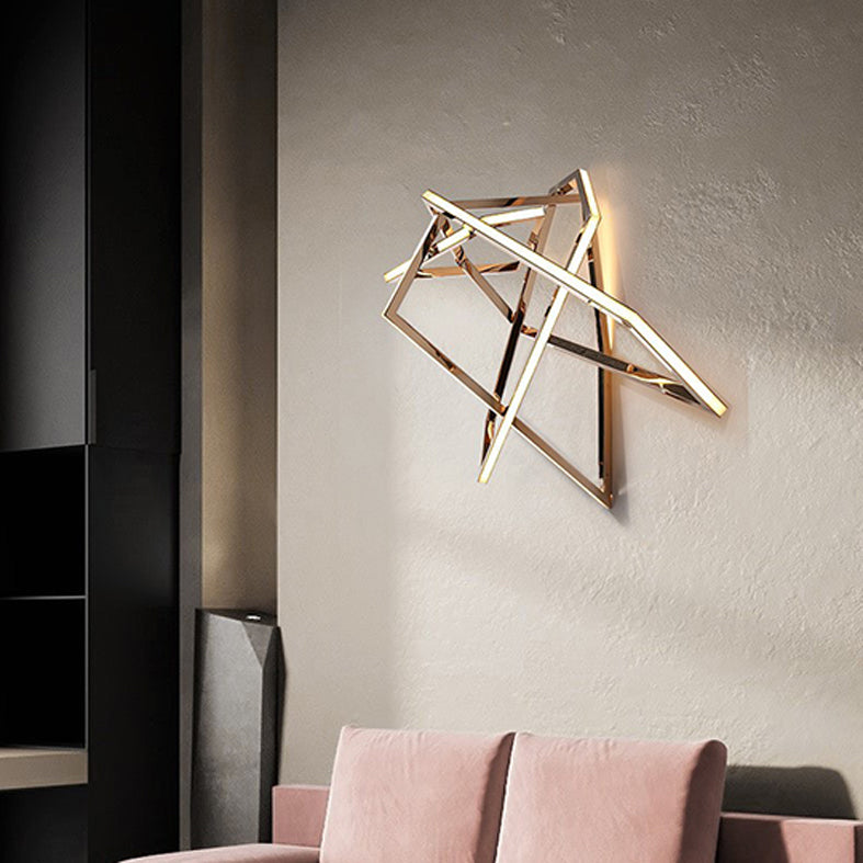 Lampada a parete geometrica Simplicità Postmoderna Simplicità Acrilico Montaggio a parete per soggiorno