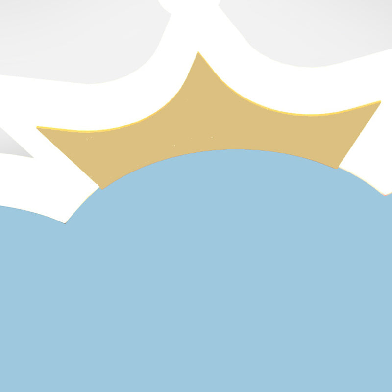 Cloud Shape Acrylic Wall Sconce LED Cartoon Children Bedroom Wall Light