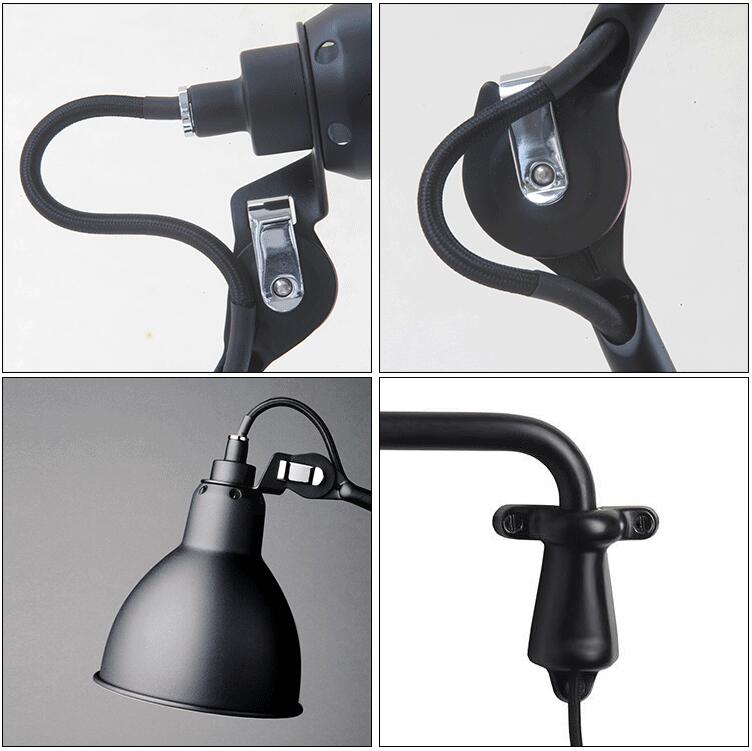 Lampada a parete a muro di swing lampada postmoderna semplicità in alluminio sconde murale per soggiorno