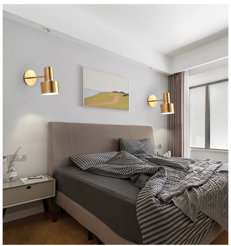 Lampada montata a parete di fiammata Postmoderna semplicità in metallo muro di scarico per soggiorno