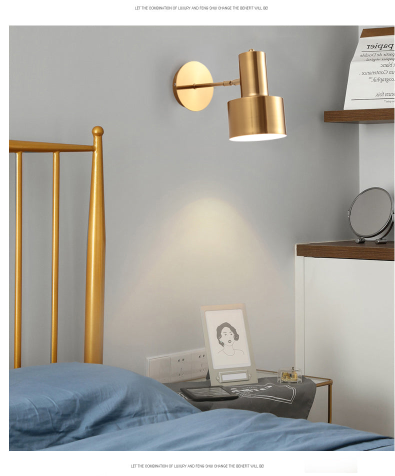 Lampada montata a parete di fiammata Postmoderna semplicità in metallo muro di scarico per soggiorno