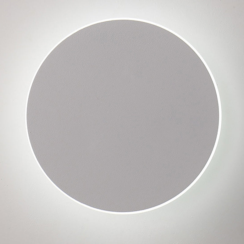 Lámpara montado en la pared redonda simplicidad posmoderna lámpara de montaje de pared acrílica para sala de estar