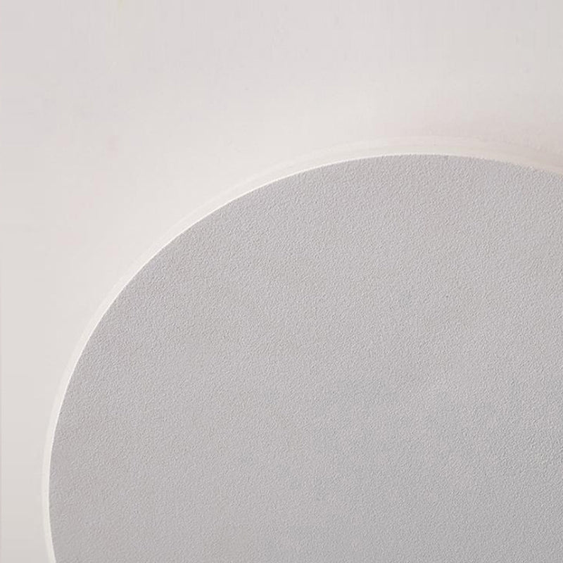 Lámpara montado en la pared redonda simplicidad posmoderna lámpara de montaje de pared acrílica para sala de estar