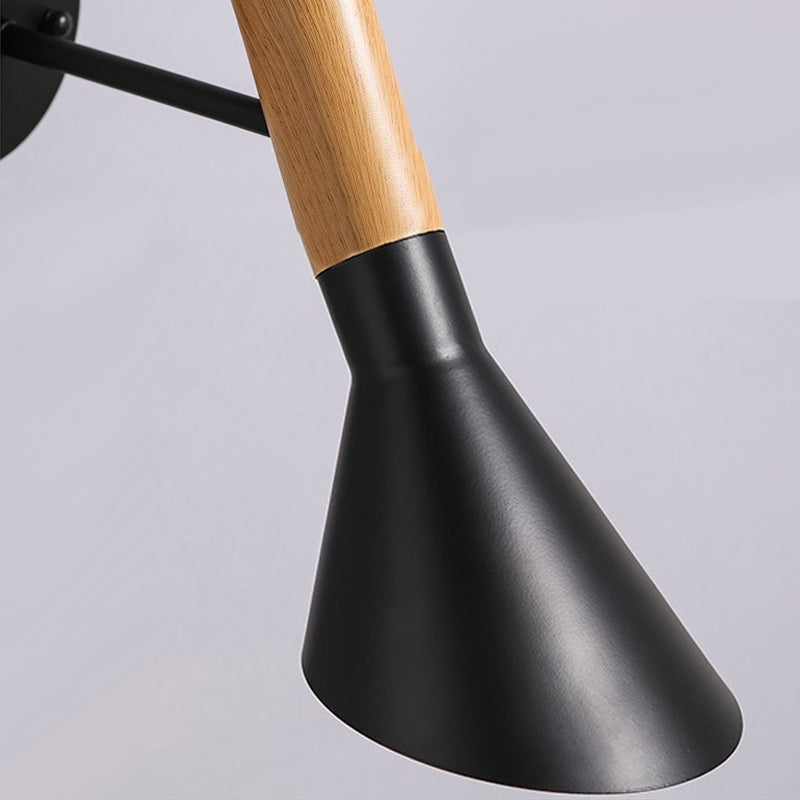 Cone Wall Mounted Lamp Modern Simplicity Macaron Metal Wall Mount Lamp for Living Room