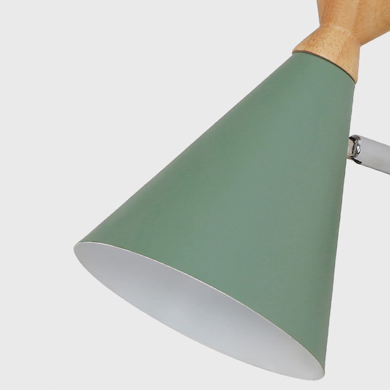 Cone Wall Mounted Lamp Modern Simplicity Macaron Metal Wall Mount Lamp for Living Room