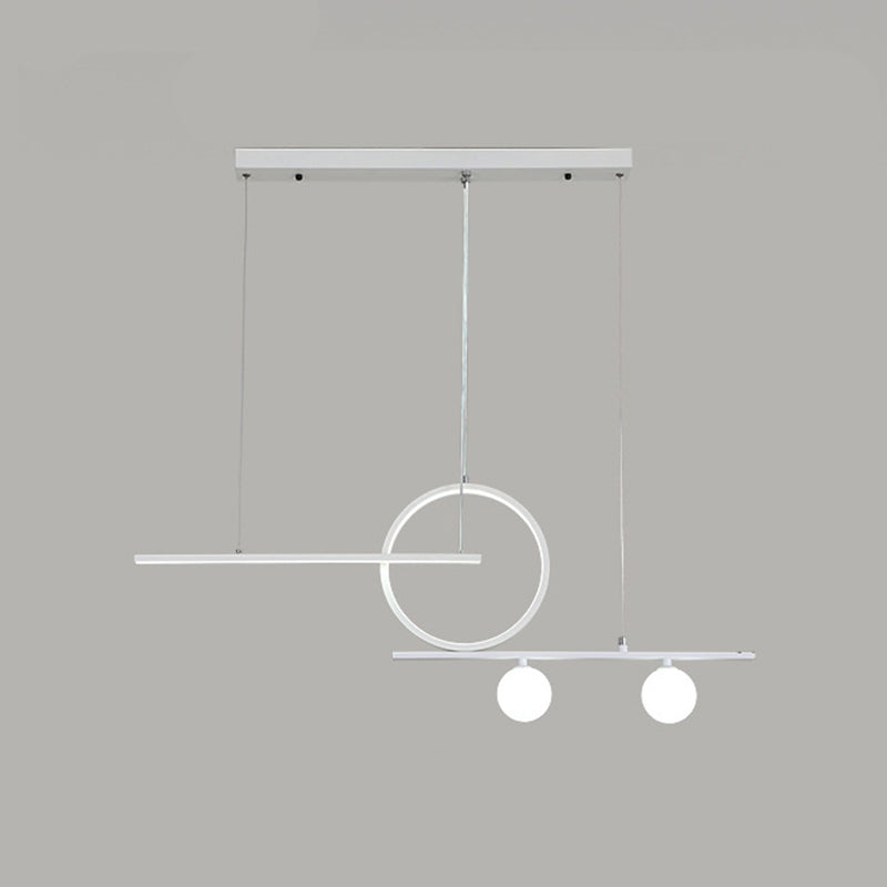 Luci dell'isola geometrica moderna lampadario a pendente metall