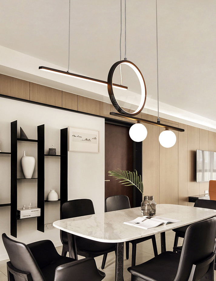 Geometric Island Lights Modern Pendant Chandelier Metal 4 Light Island Lighting