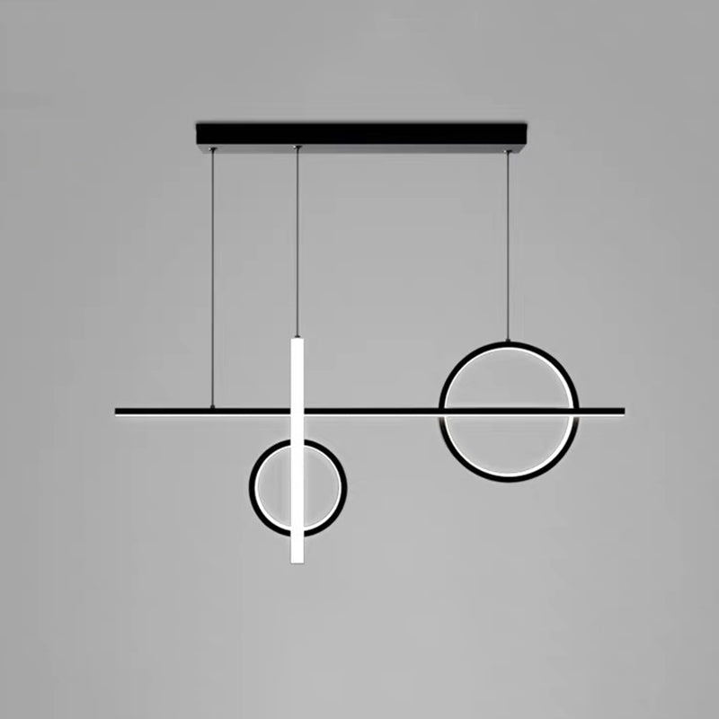 4 Light Geometric Island Lights Modern Kitchen Island Lighting Metal Island Chandelier