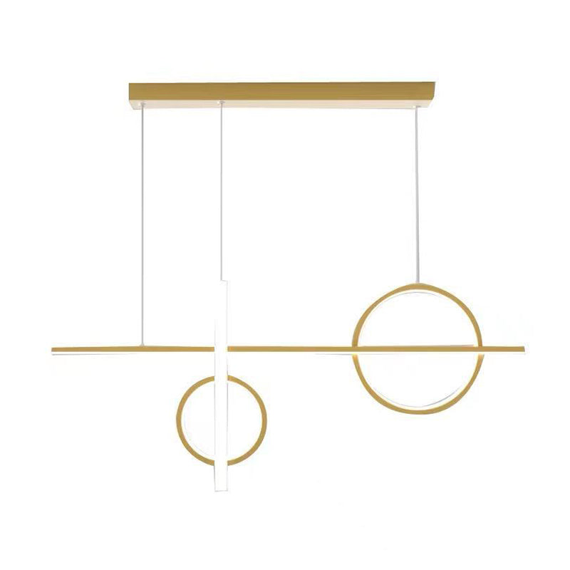 4 Light Geometric Island Lights Modern Kitchen Island Lighting Metal Island Chandelier