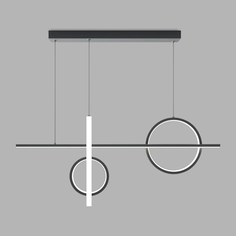 4 Light Geometric Island Lights Modern Kitchen Island Lighting Metal Island Chandelier