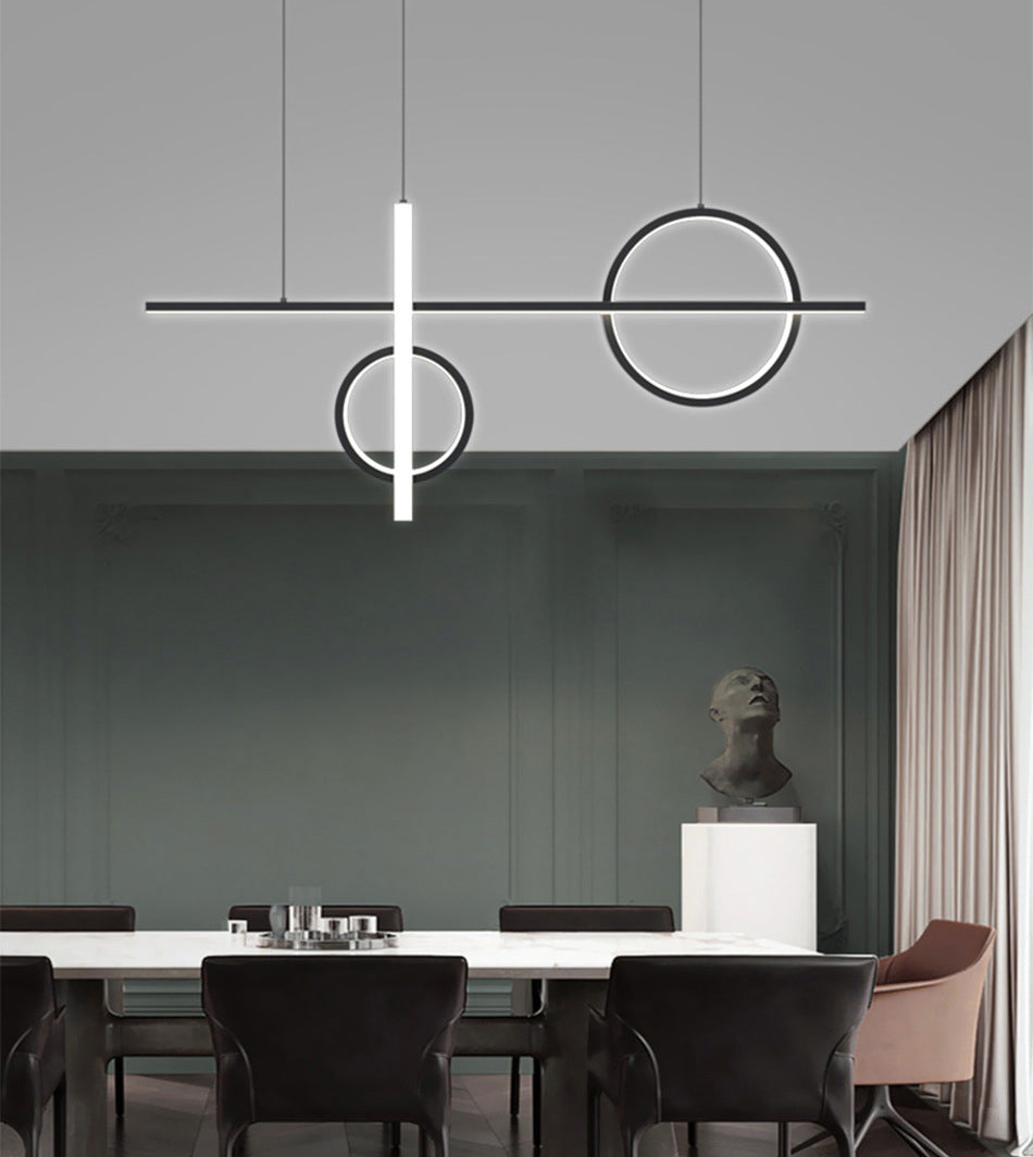 4 Light Geometric Island Lights Modern Kitchen Island Lighting Metal Island Chandelier